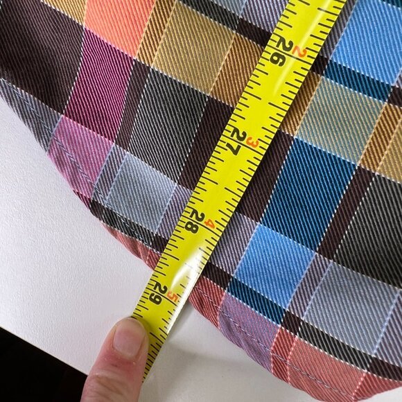 Blazer for Men Men’s Button Down Gingham  Plaid Shirt - Picture 7 of 10